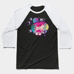 Techno bunny with patterns Baseball T-Shirt